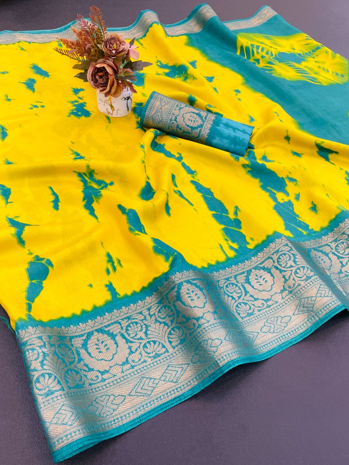 Designer Freehand Saree 5